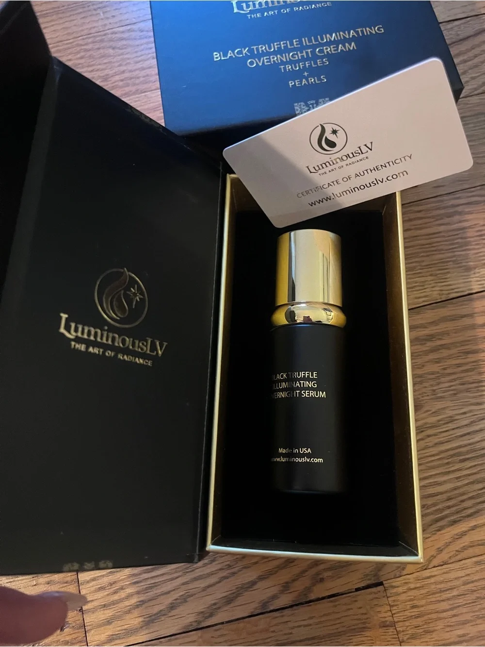 Black Truffle Illuminating Overnight Cream & Serum - NEW Luminous luxury